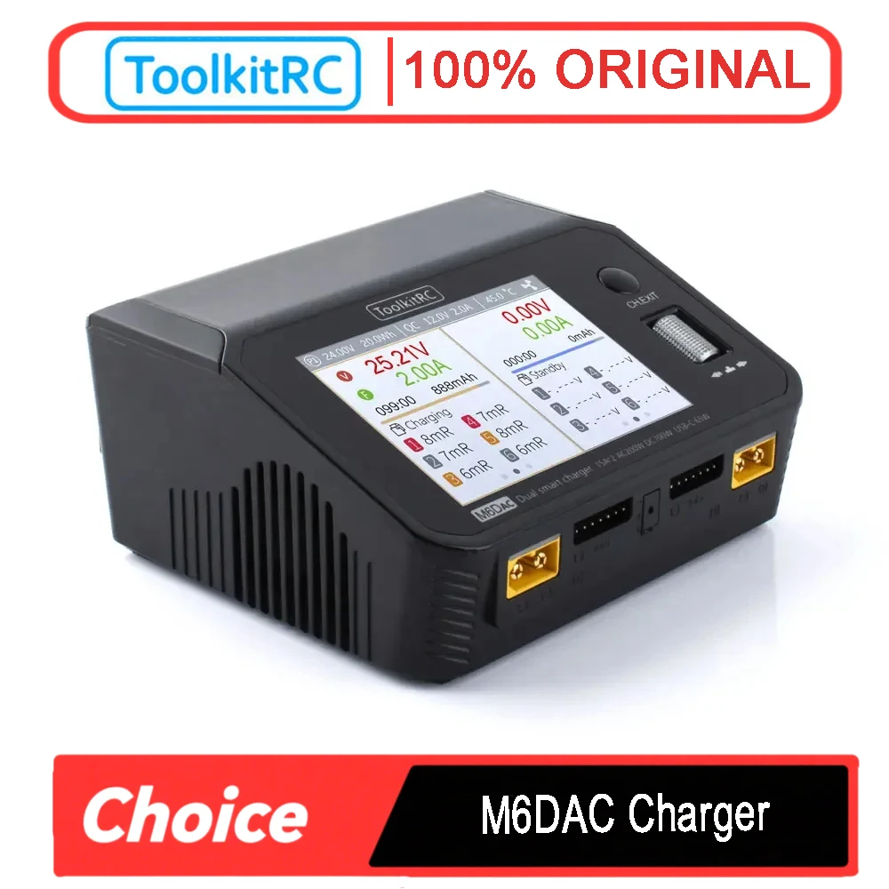 Toolkitrc M6Dac Smart Charger - ToolkitRC M6DAC Çift Kanallı 700W DC